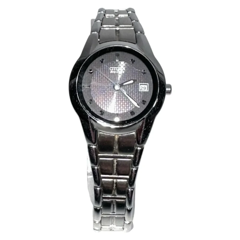 Citizen Eco-Drive EW1410-50E Paradigm Black Dial‎ Stainless Steel Date Watch